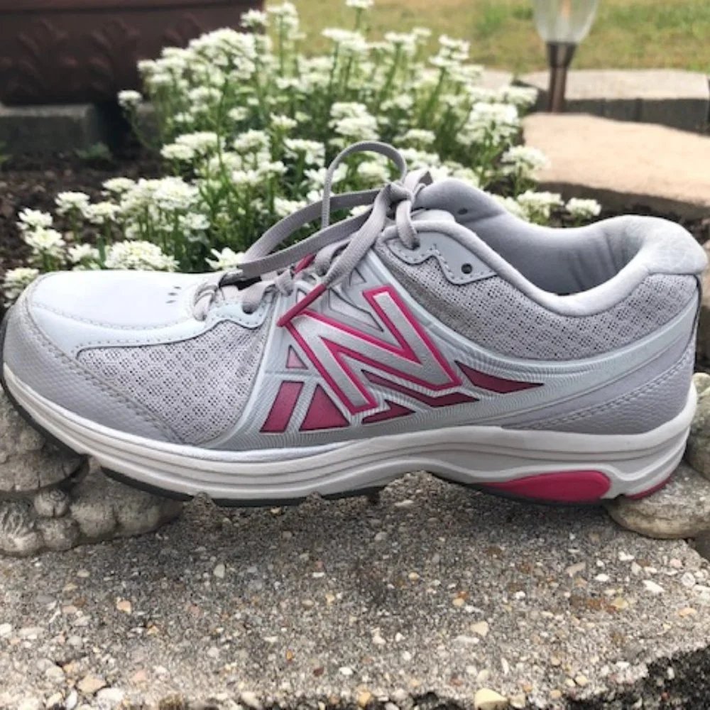 NEW BALANCE 847 V2 WOMENS WALKING SHOES GRAY PINK WW847GR2 SIZE 6-1/2M - Picture 9 of 14